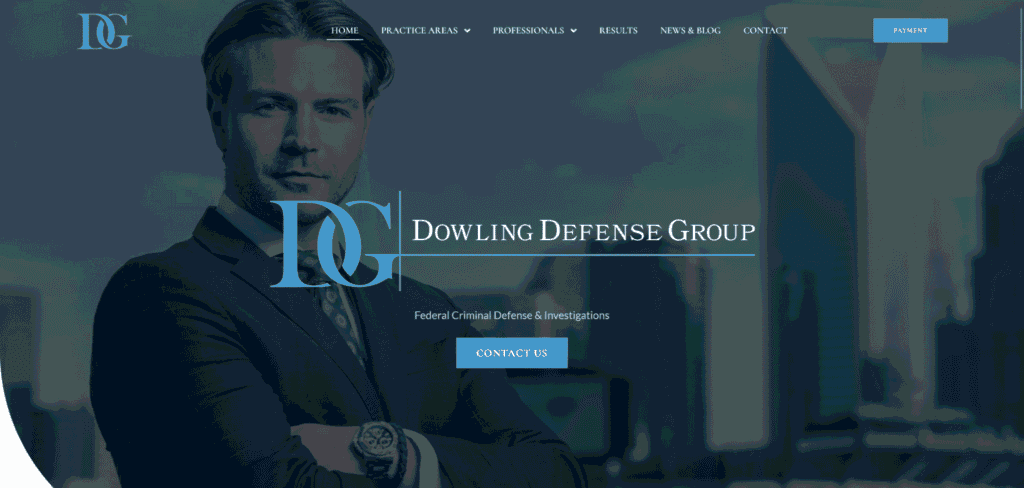 Law firm website redesign. Work by Bridgeman Digital.